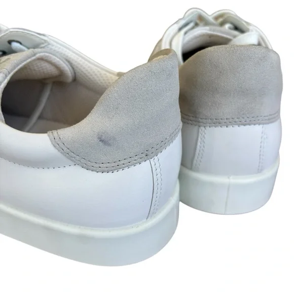 ECCO Men's Soft 60 White Lace Up Sneakers 13-13.5